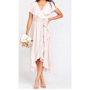 Show Me Your Mumu size S  Jess Ruffle midi dress Show Me The Ring Crisp Prom